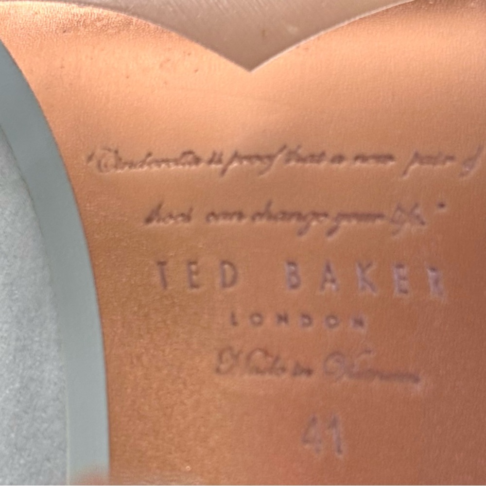 TED BAKER London Azeline Bow Court Shoes Rose Gold Closed Toe Stiletto Heels - Picture 7 of 15